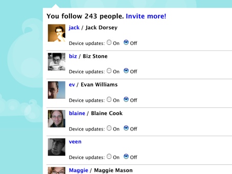 Screenshot viewing my followers list