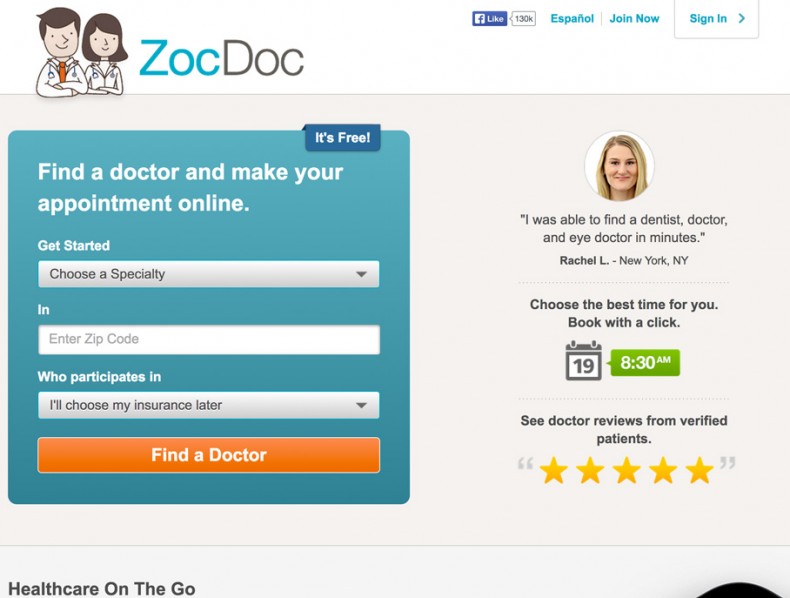 ZocDoc A Marketing Tool for Doctors AppVita